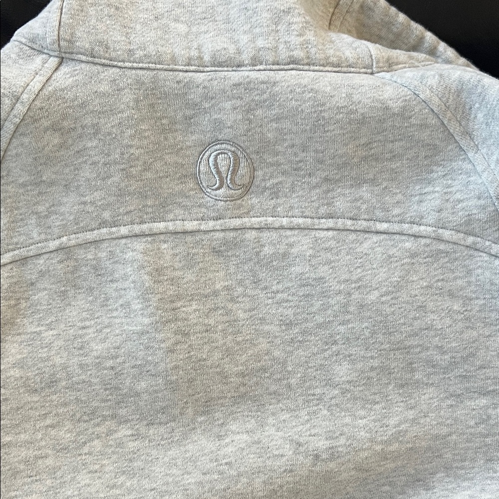 Lululemon Gray Quarter-Zip Pullover EUC - image 2